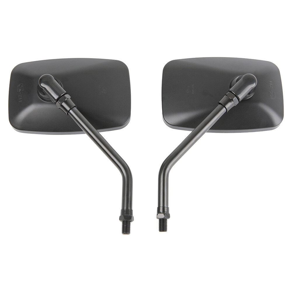 For Honda Shadow Phantom 750 VT750C2B Black Rectangle Motorcycle Side Mirrors