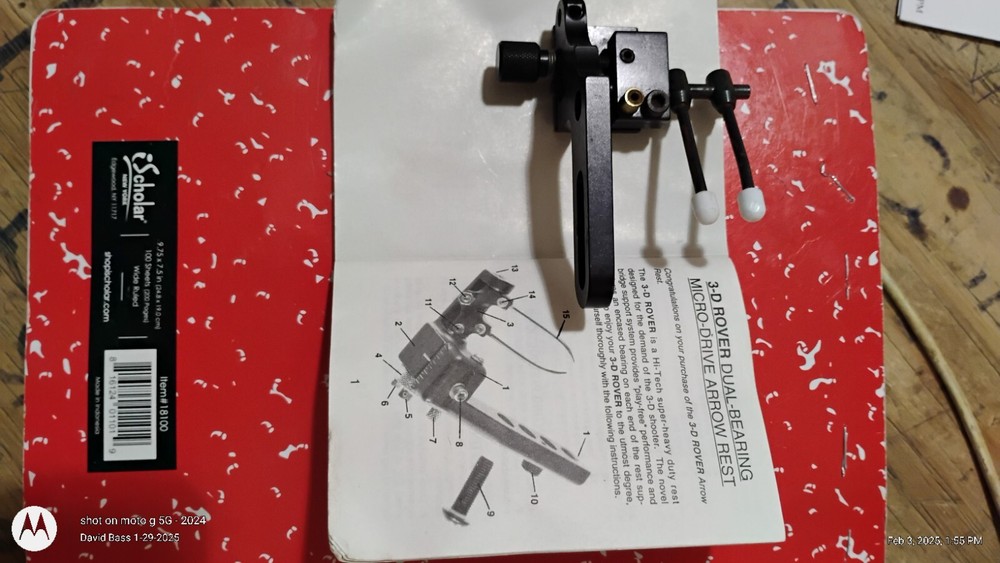 ROVER 3D ARROW REST Dual Bearing Micro Drive System