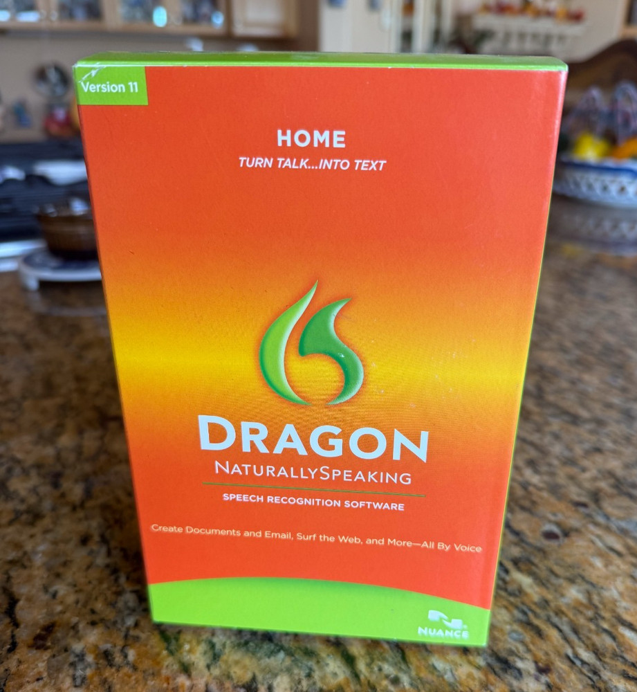 Dragon Nuance Naturally Speaking Home V.11.5 Speech Recognition Software