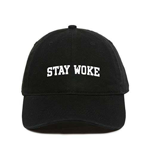 Stay Woke Baseball Cap Embroidered Cotton Adjustable Dad Hat