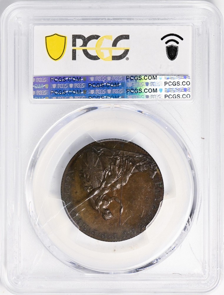 1796 MYDDELTON TOKEN PCGS PR 65 BN