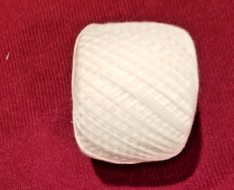 Crochet Thread White J.P. Coats and Unknown