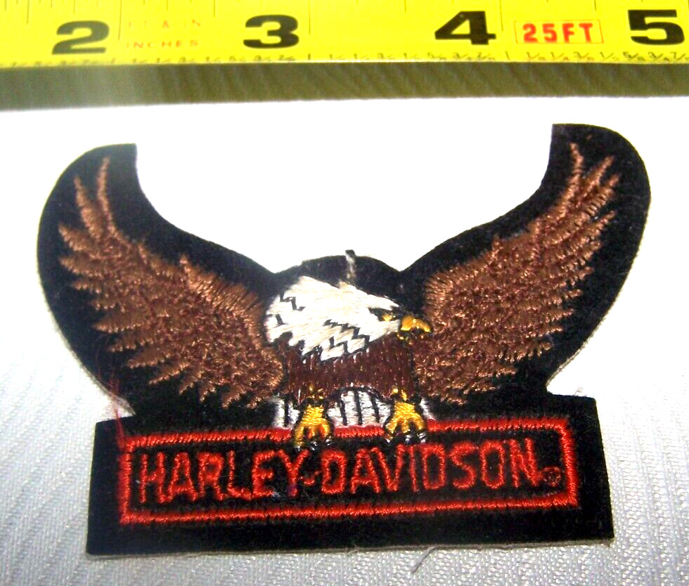 Harley Davidson Up Wing Eagle Patch Vintage Small Style