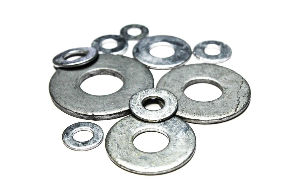 3/8" SAE Flat Washers - Hot Dip Galvanized (100pcs)