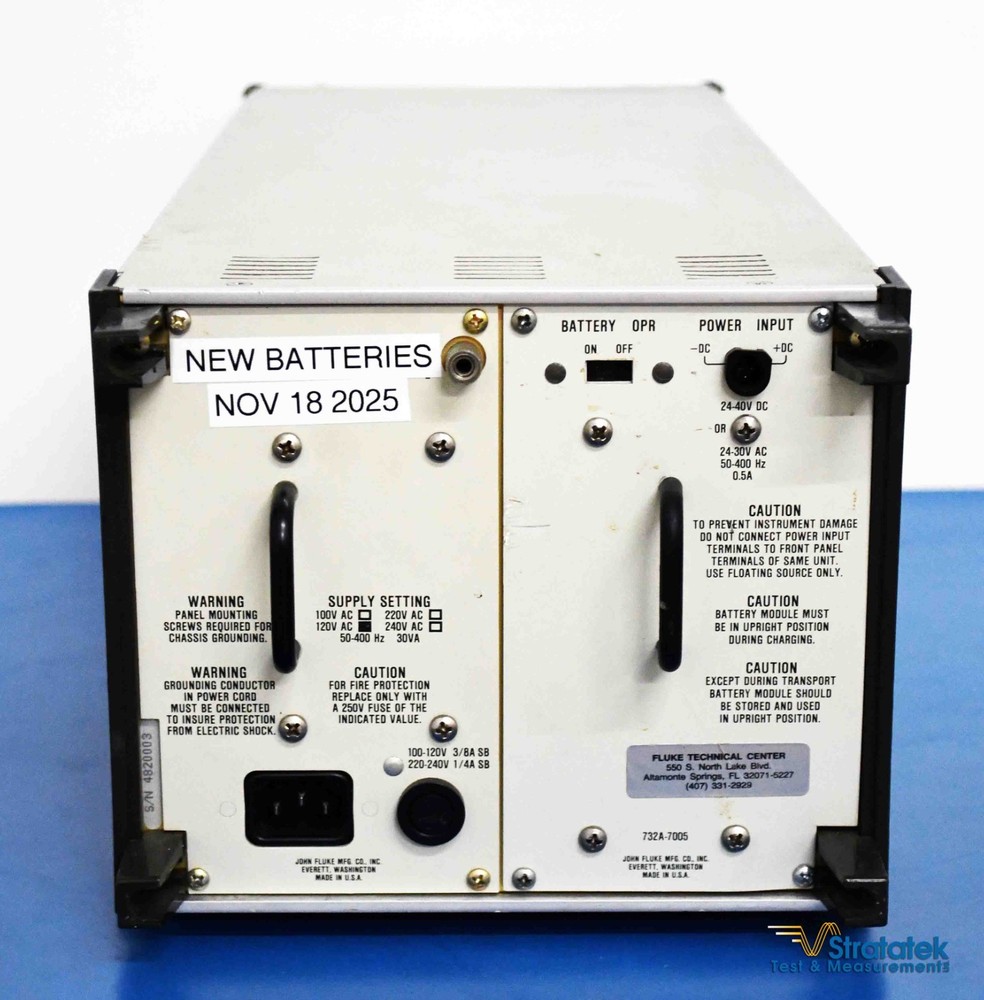 Fluke 732A DC Voltage Reference Standard 10V DC Calibration