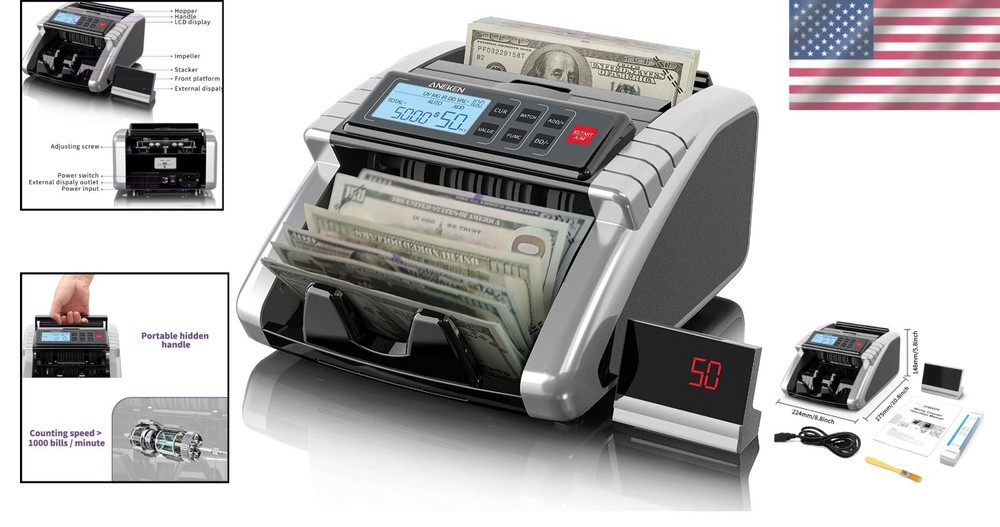 Efficient Cash Counter with Add & Batch Modes - Security Focused & User-Friendly