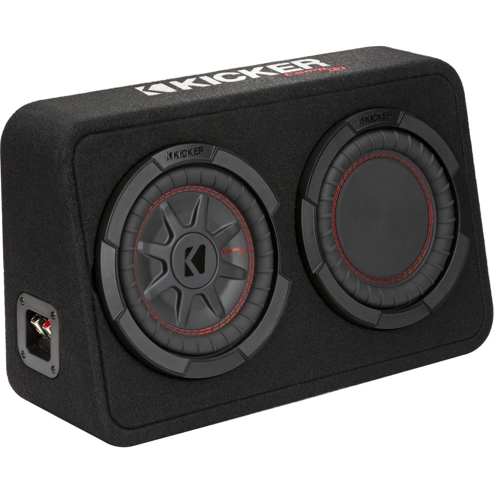 Kicker 48TCWRT82 CompRT 8" subwoofer in thin profile enclosure, 2ohm