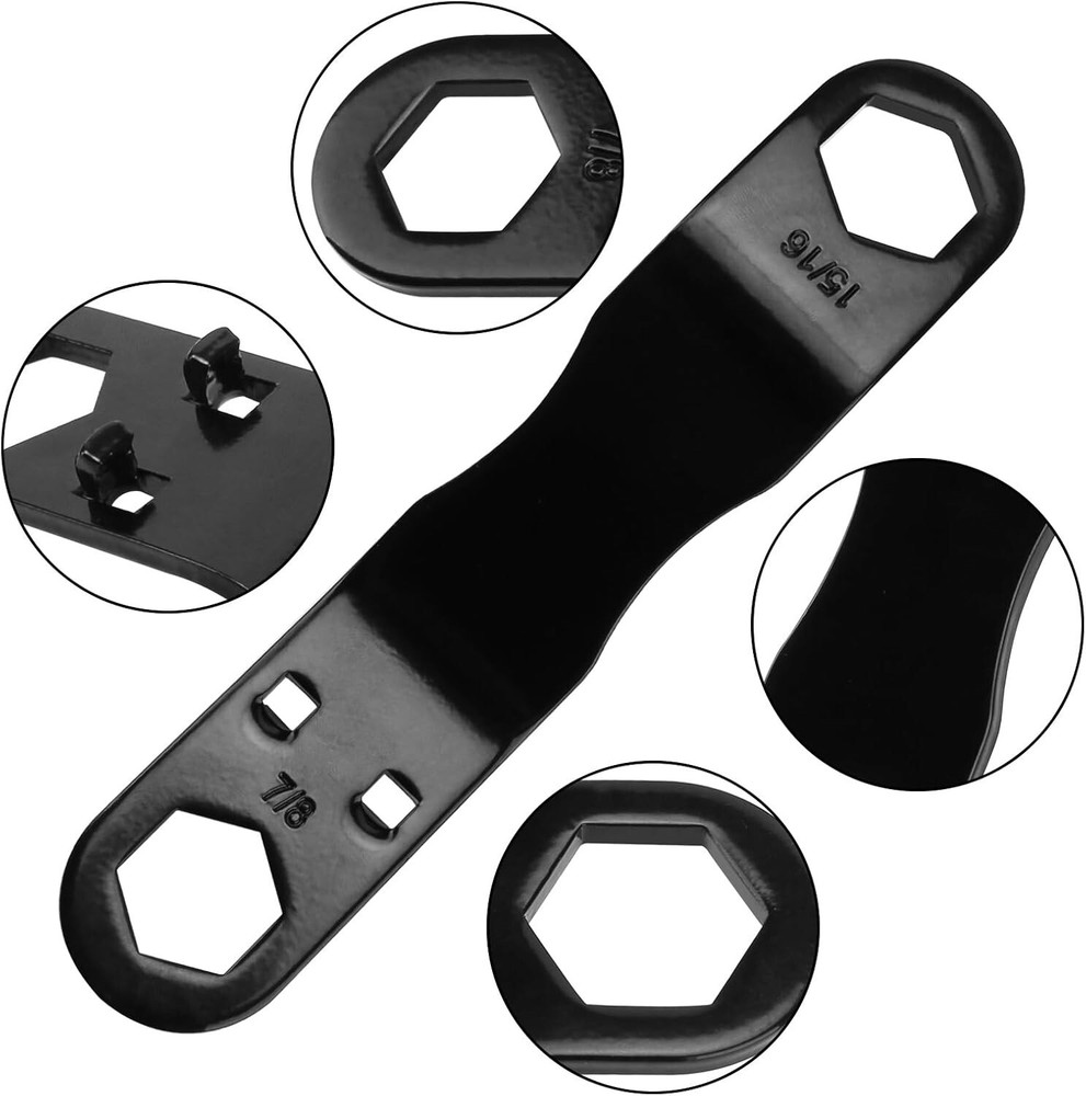 Water Heater Drain Plugs & Angled Wrench for RV Camper Fits 7/8" 15/16" 1/2" NPT