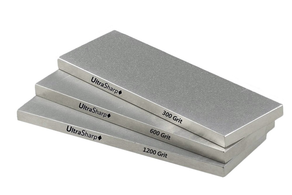 Ultra Sharp II Diamond Sharpening Stone Kit - Coarse/Medium/Extra Fine - 2" x 6"