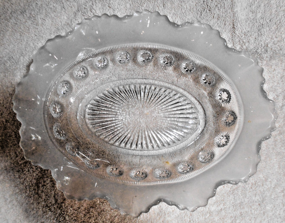 Glass Bowl with Silverplate Holder and Serving Fork