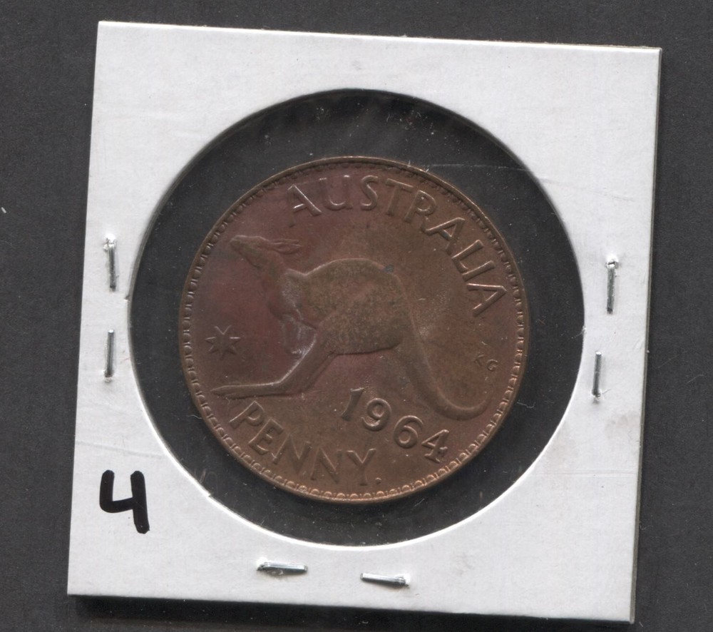 1964- Australia- Penny-UNC- Toned