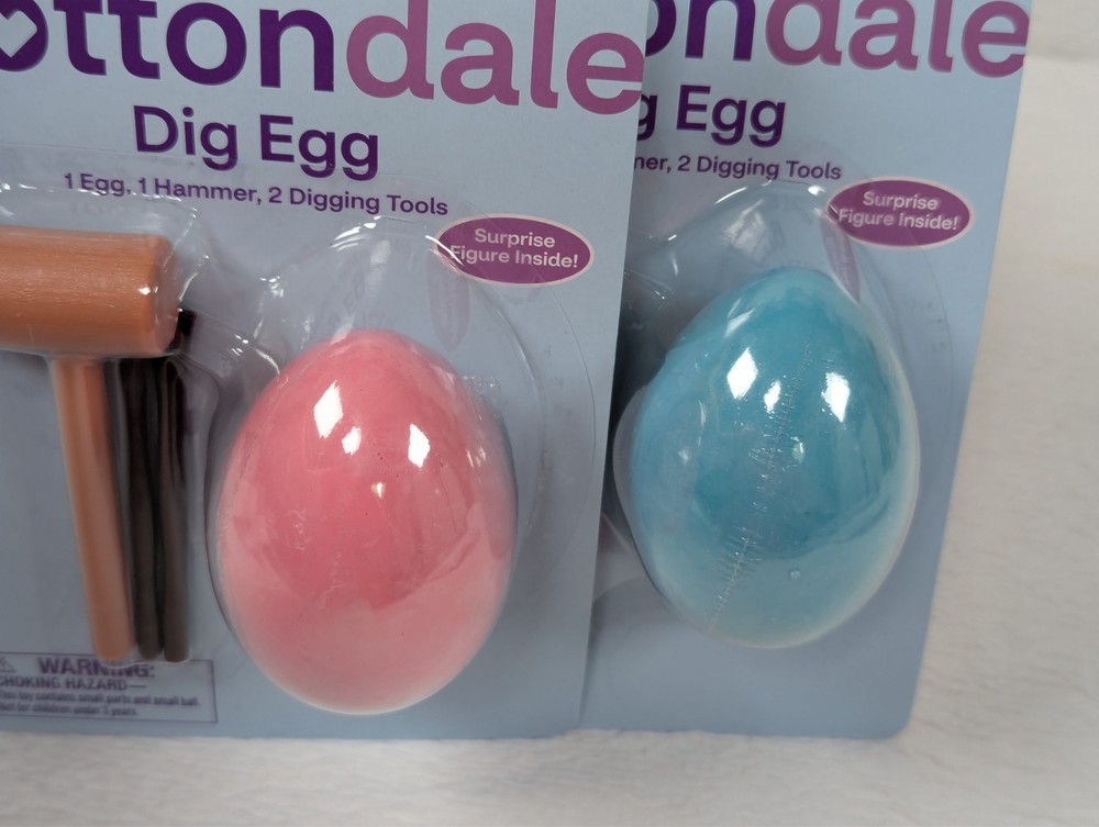 Cottondale - Dig Egg Kits - Hammers - Digging Tools & Surprise Figures - 4 Pack