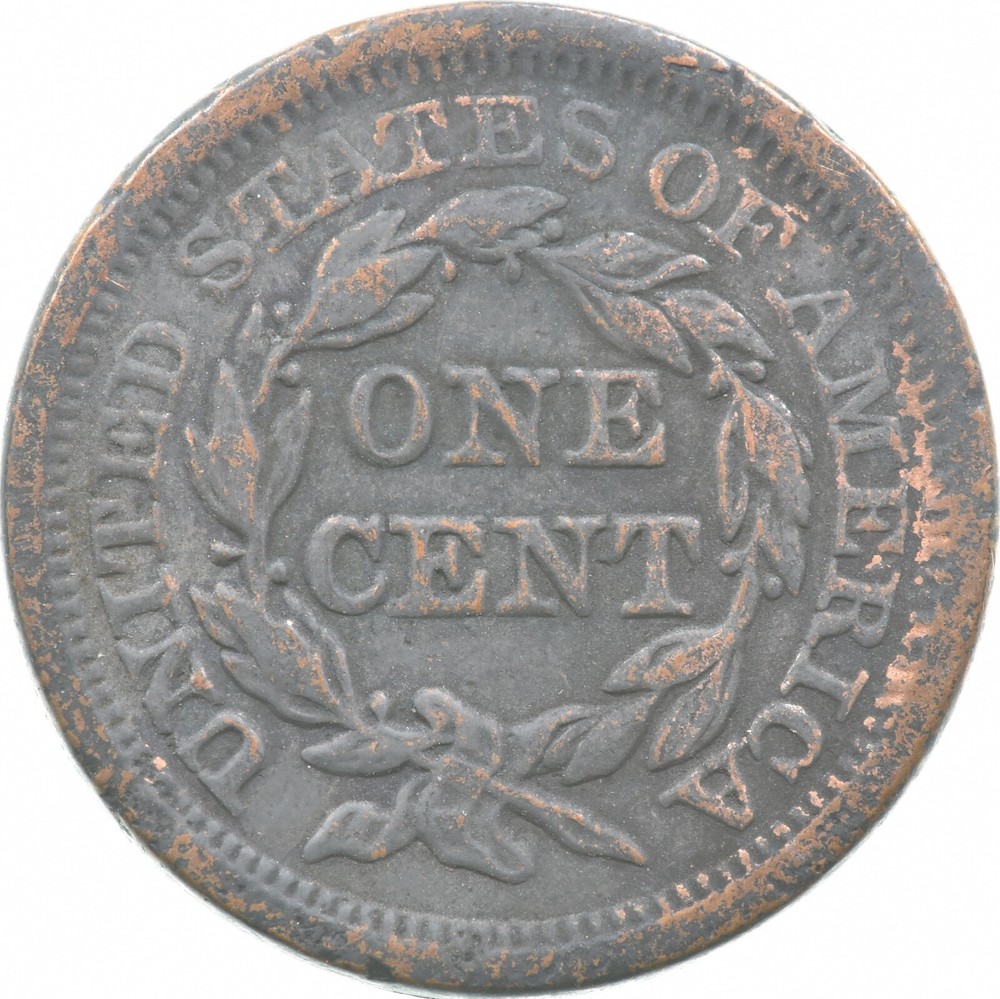 1853 Braided Hair Large Cent *7601