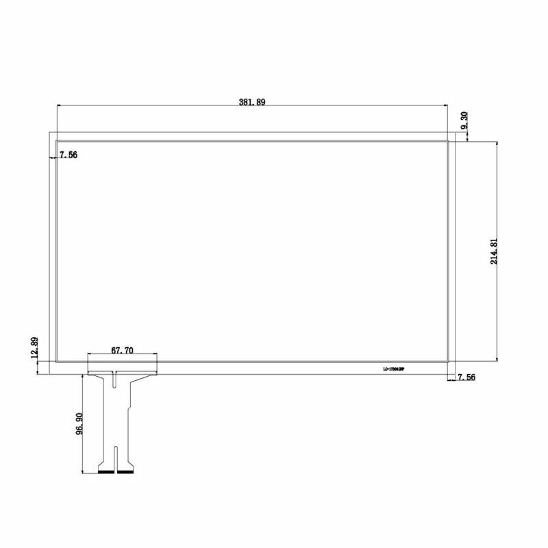 17.3 inch Capacitive Touch Screen Support Multiple System + USB Controller 16:9