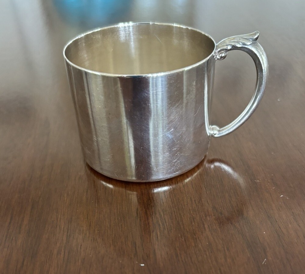 vintage silver baby cup -Ready For Monogram