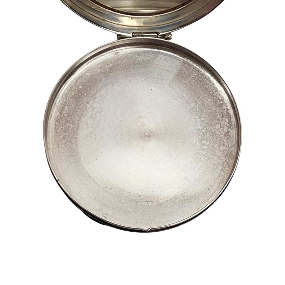 R Blackinton Co Sterling Silver Round Mirror Compact #15045