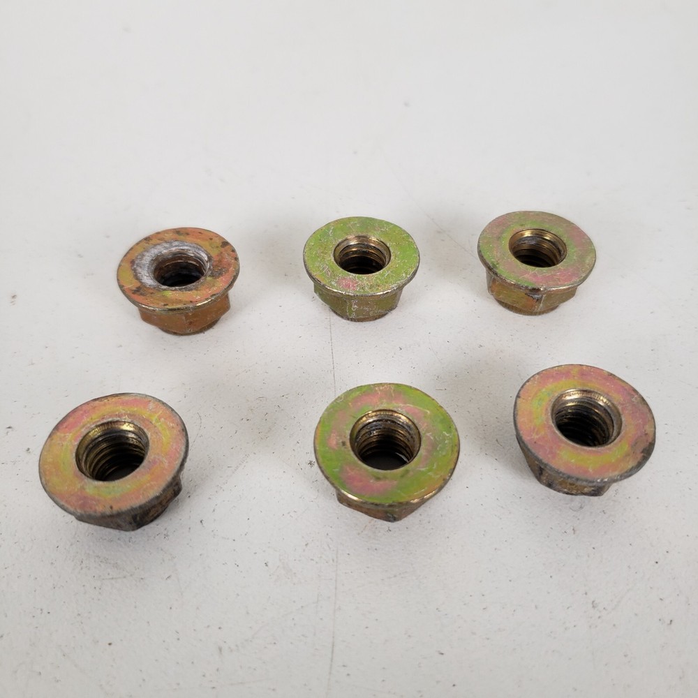 BMW E21 E12 E30 E28 E23 E24 E32 E34 E36 Strut Top Hat Self Locking Collar Nut x6
