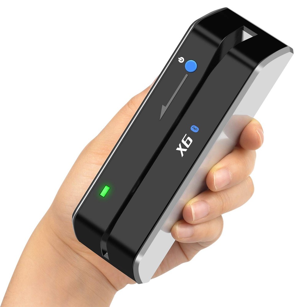 X6 Bluetooth Card Reader Writer USB 3 Tracks Swipe Encoder