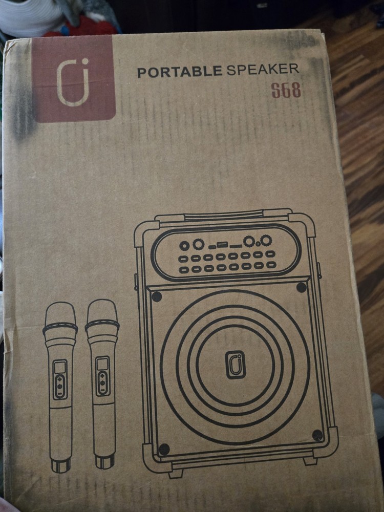 Karaoke Machine, Portable Bluetooth 5.3 Speaker with 2 Wireless Microphones
