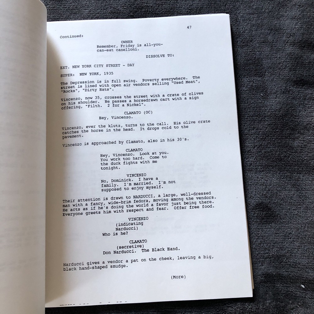 2 Mafia! Script Screenplay - Jim Abrahams/Norberg/Mcmanus 1st & 5th Draft RARE!