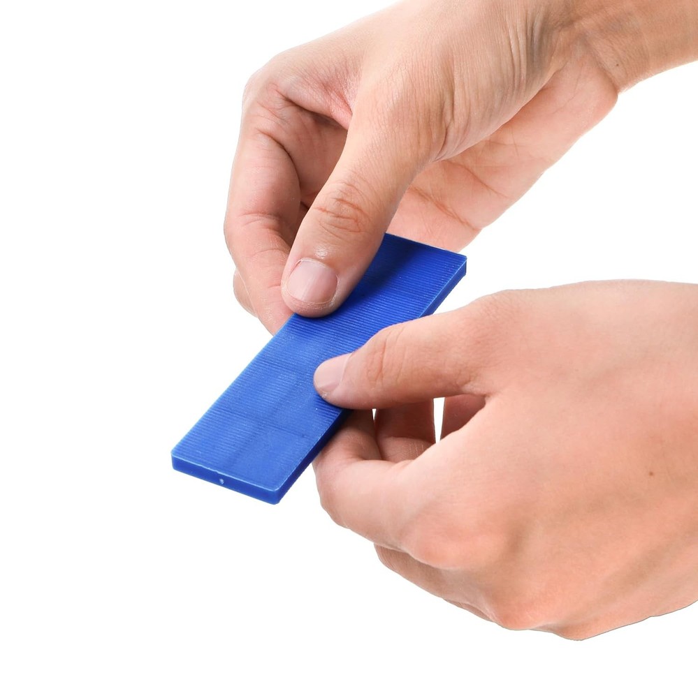 300 Pcs Plastic Flat Shims for Leveling, 6 Size Structural Tile Composite Shims