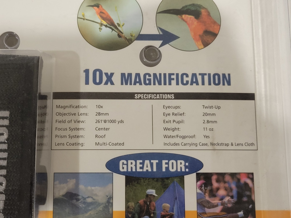 NEW Bushnell Explorer 10x28 Binoculars