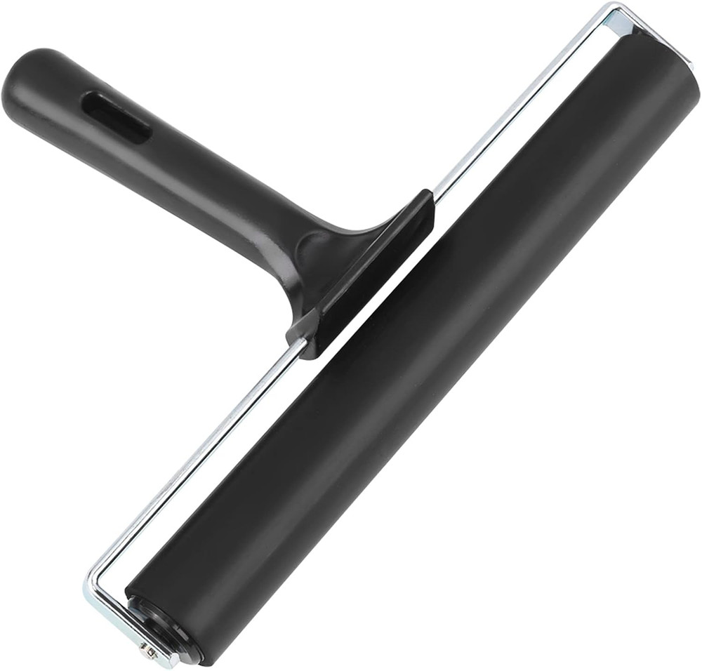 7.9In Paint Roller Rubber Roller, Brayer Rollers for Crafting, Hand Roller Silen
