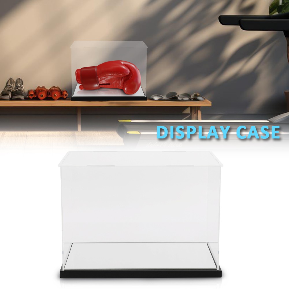 Clear Single Boxing Glove Horizontal Display Case