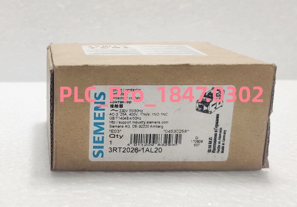 3RT2026-1AL20 1PCS Brand New SIEMENS 3RT20261AL20 Contactor  Fast shipment