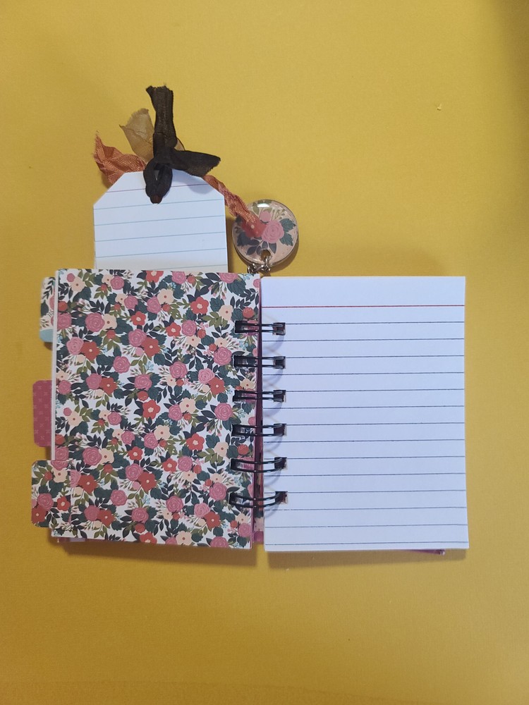 Little cinched journal notebook, handmade