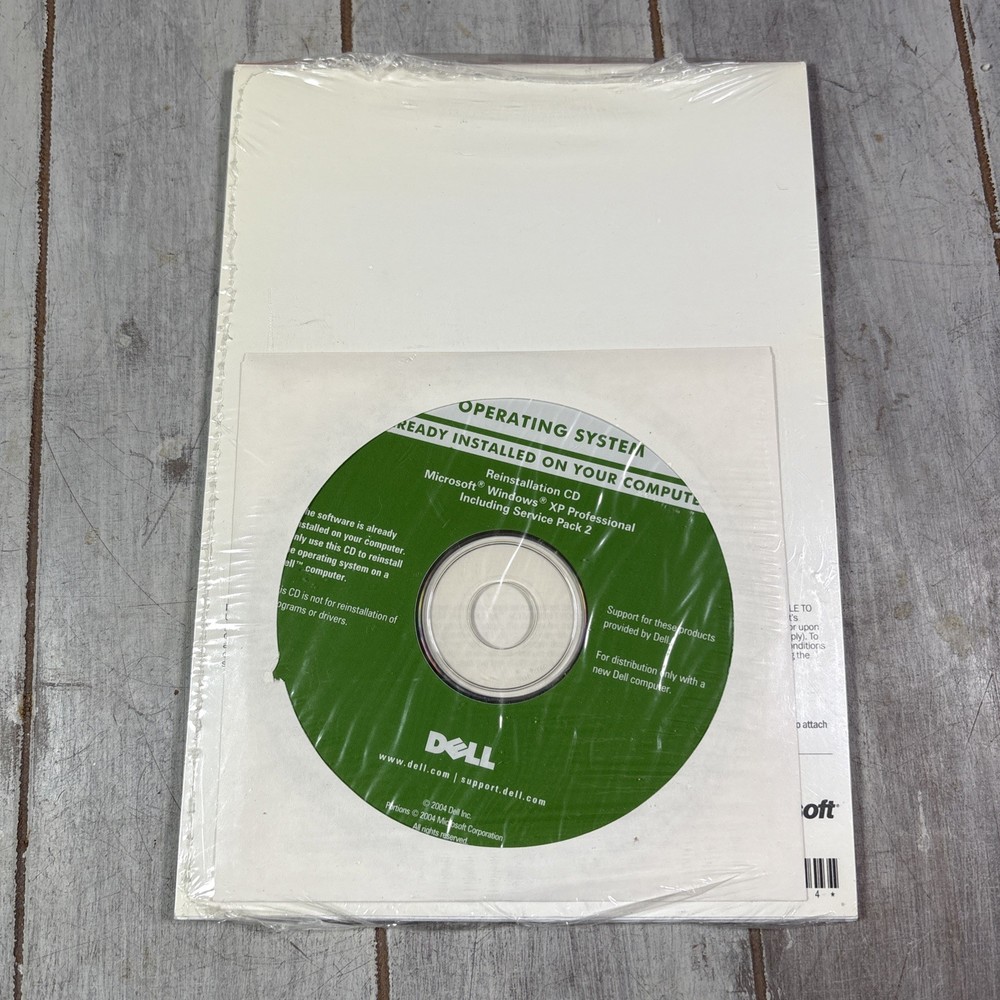 Microsoft Windows XP Professional Service Pack 2 Dell Reinstallation CD