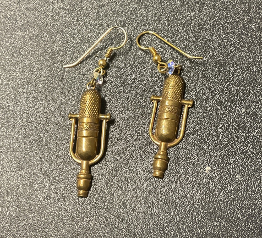 Microphone Earrings Vintage 1950’s