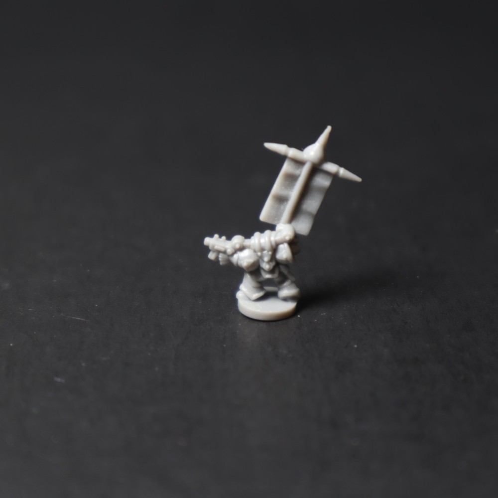 Chaos, Epic, Chaos Marine w/ Banner, Command , Games Workshop