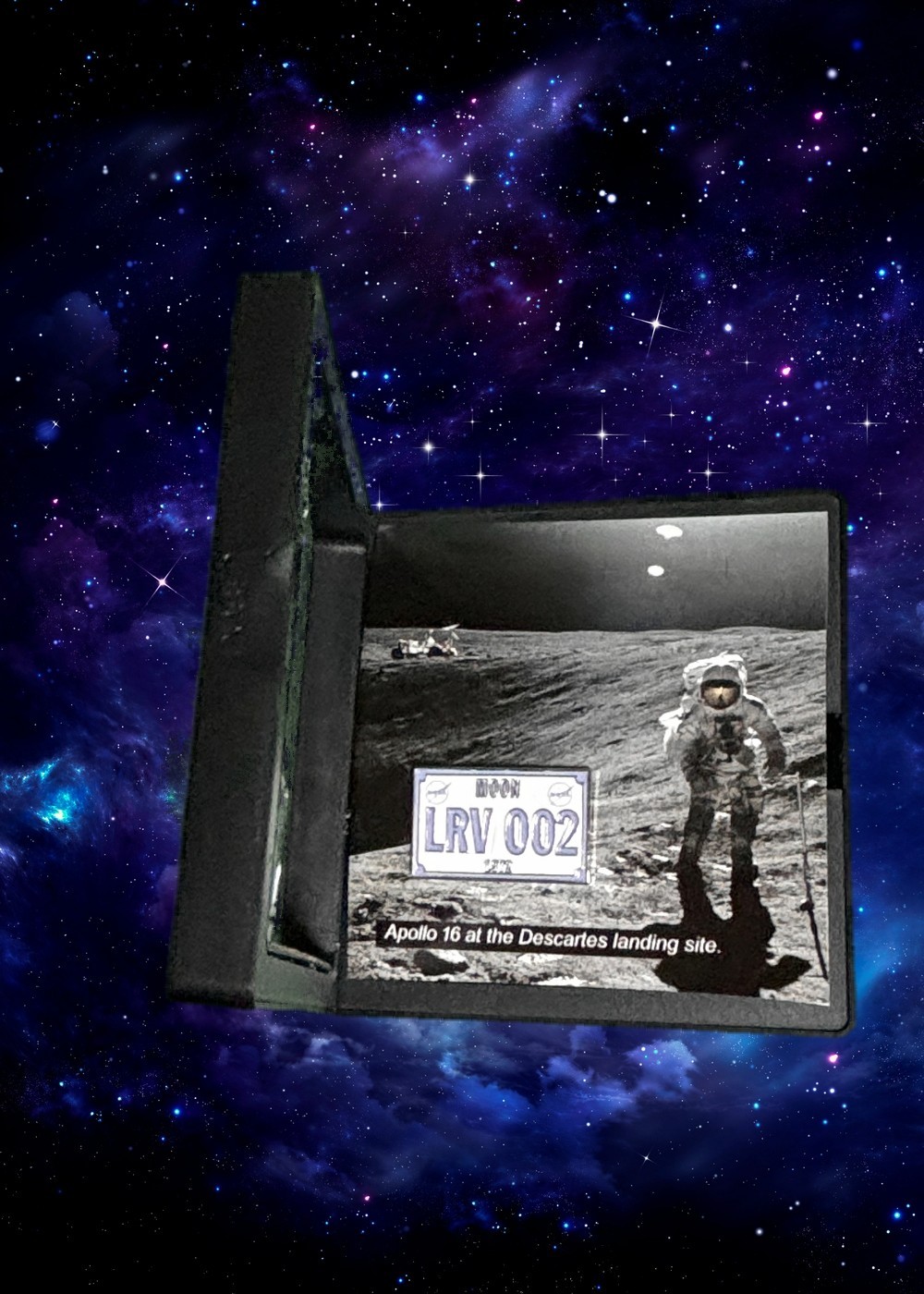 NASA Apollo 16 Lunar Roving Vehicle Commemorative Licence Plate Presentation