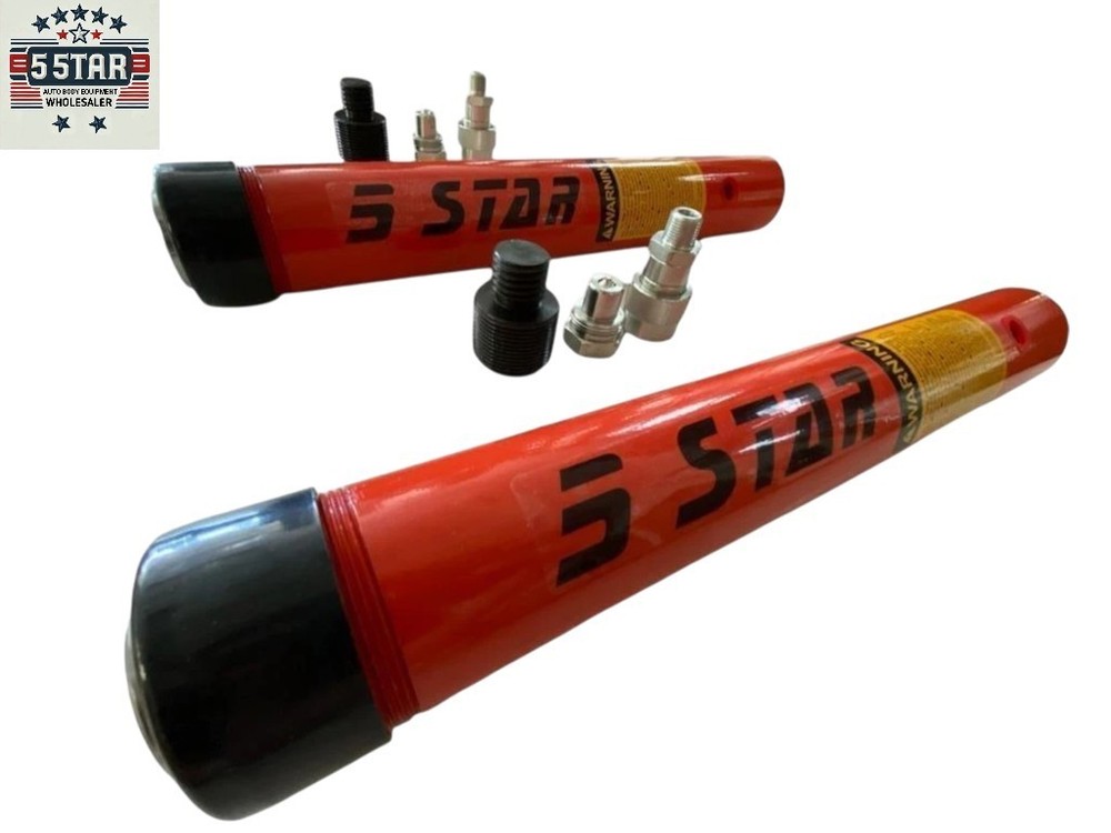 TWO HYDRAULIC RAMS 10 TON 10 INCH STROKE AUTO BODY FRAME MACHINE/ PULLING POSTS