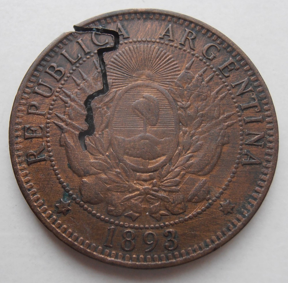 ARGENTINA 2 CENTAVOS 1893