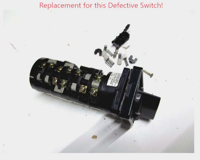 GENERAC # G061945 OEM SELECTOR SWITCH, AMP / VOLT