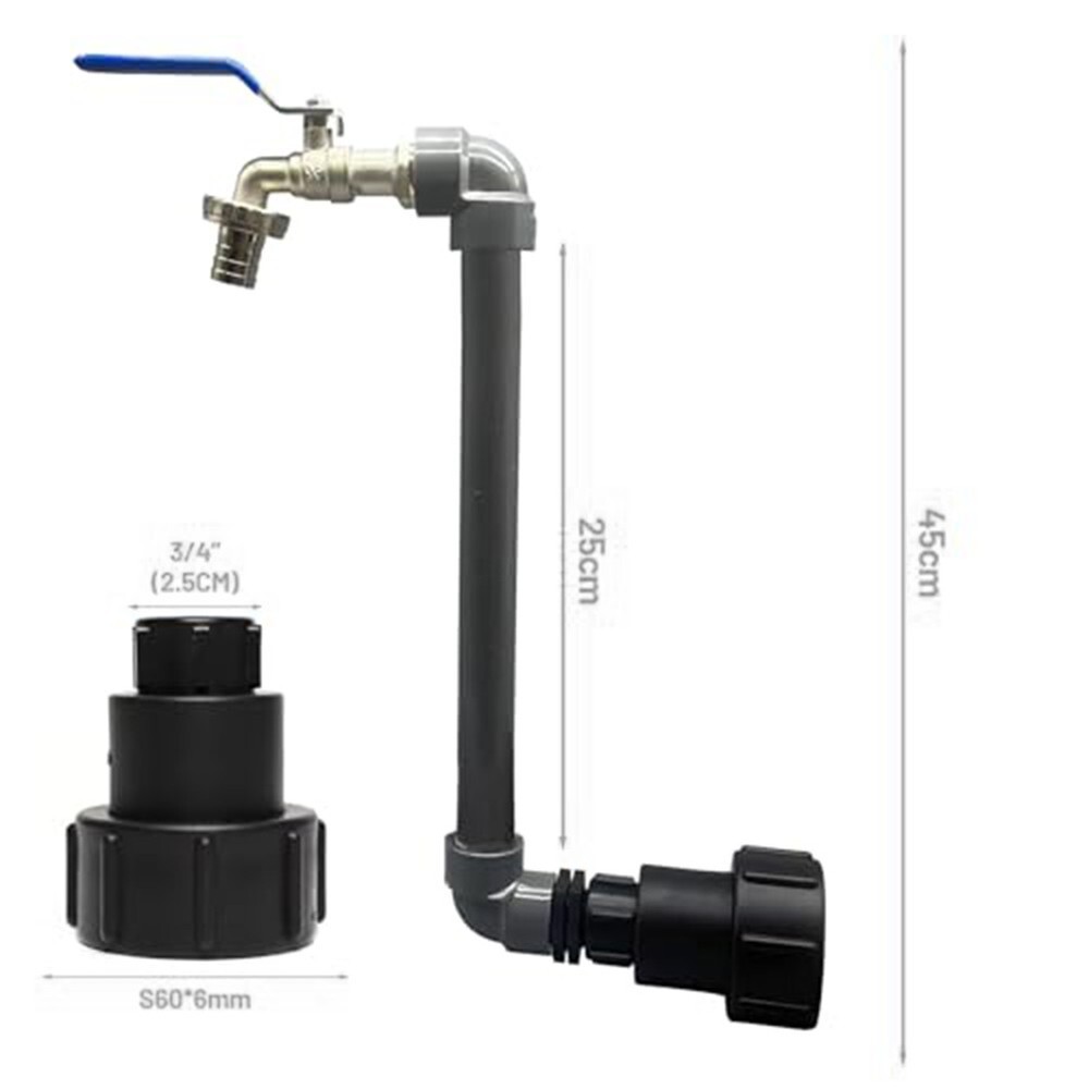 IBC Adapter Robust Brass Material Versatile Applications Irrigation Accessory