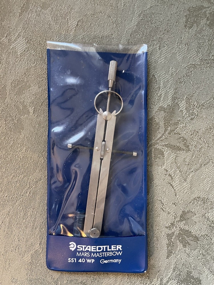 Vintage Staedtler Mars Masterbow 551 40 WP Germany Compass Drafting Tool