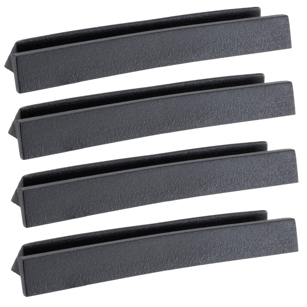 RecPro RV Window Weep Hole Cover Replacement | Black Plastic | 2-Pack or 4-Pack