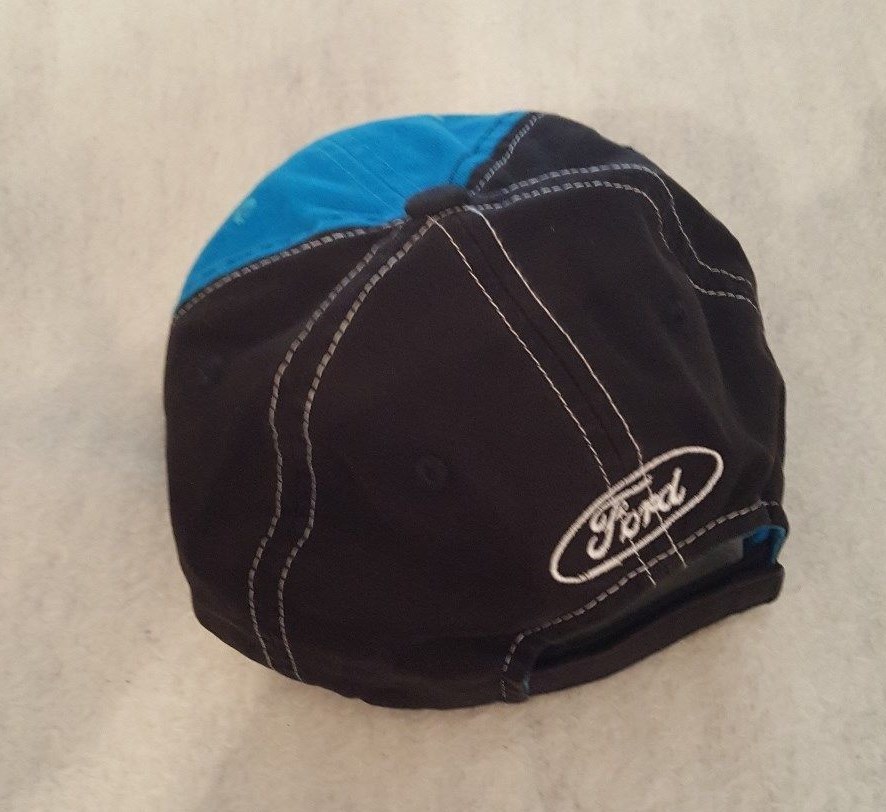 Ford Mustang Black and Blue Adjustable Hat