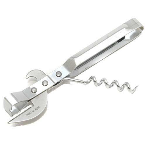 Chef Craft Old Fashioned Can Opener With Corkscrew