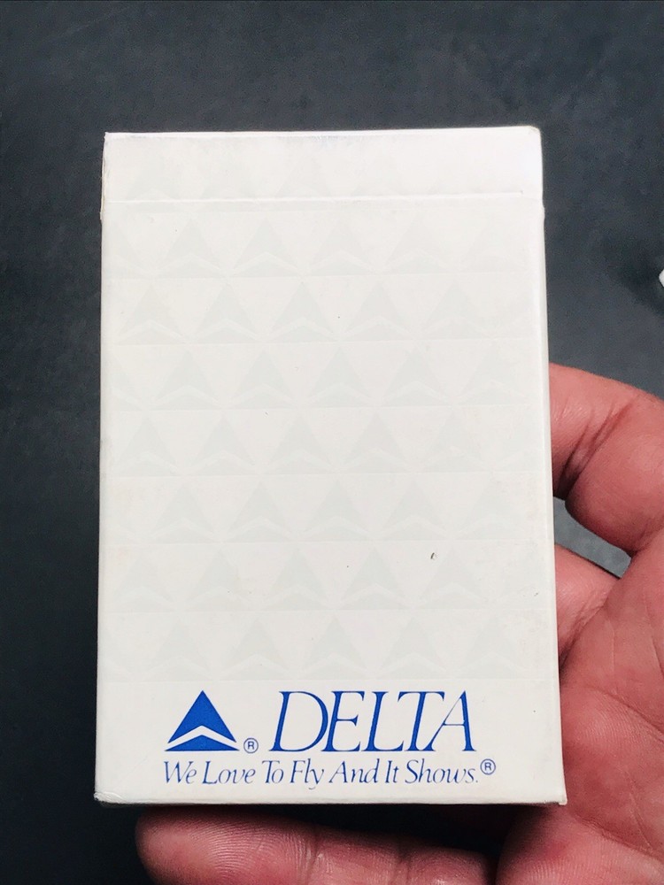 2 Diff VTG Delta Airlines Playing Cards Unopened & Sealed Blue & White
