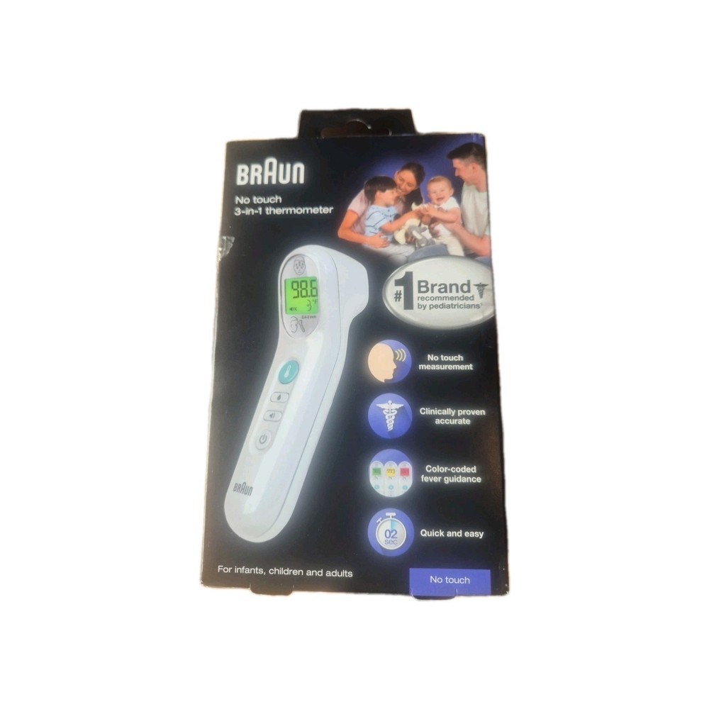 Braun No Touch 3 In 1 Thermometer Open Box