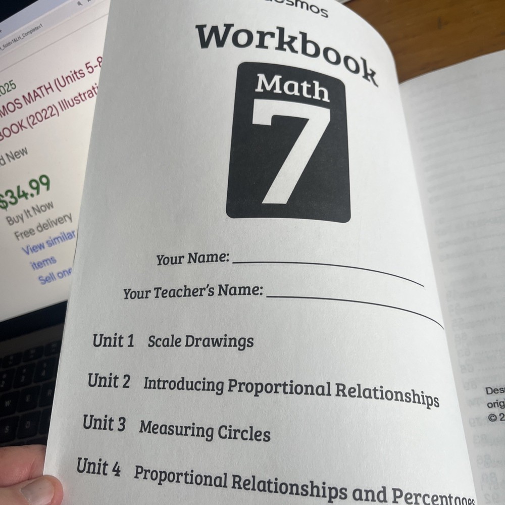 7th-Desmos Math ( Units 1-4 ) Student Workbook Illustrative Mathematics