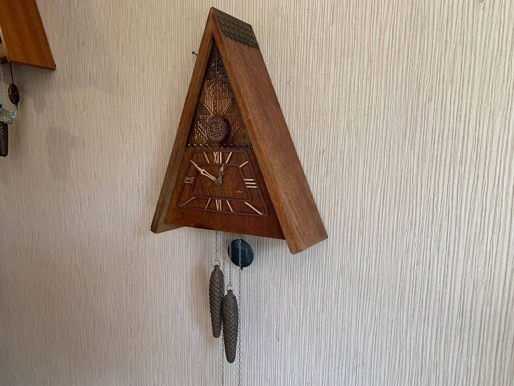 Soviet Vintage Cuckoo clock, USSR clock, Soviet working clock, Mechanical clock