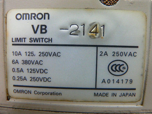 Omron Vb-2141 Limit Switch