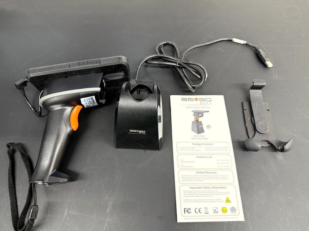 SAVEO SCAN M22D-BH Handheld Barcode Scanner + Charging Cradle
