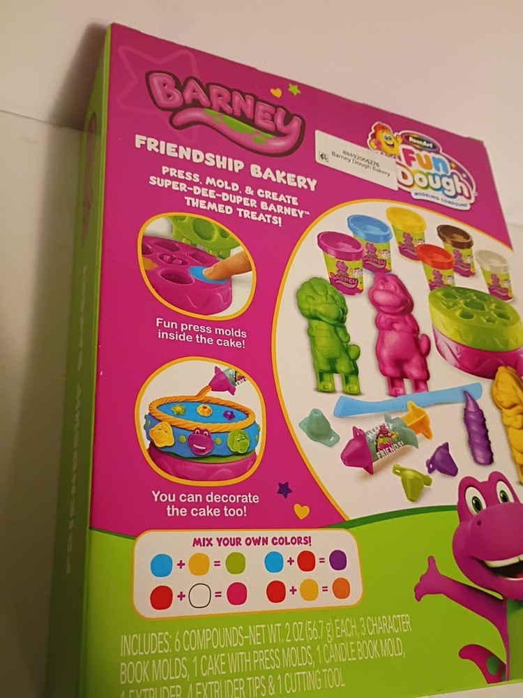 Barney Friendship Bakery Fun Dough Modeling Compound By Rose Art