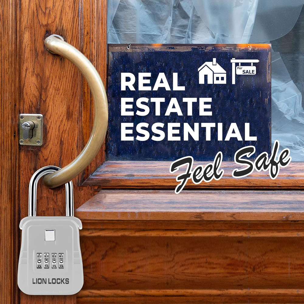 1500 Key Lock Box with Code - 6 Pack, Secure Outdoor Key Storage Solution